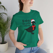 Load image into Gallery viewer, Duck Santa Hat Tee for Duck Lovers and Farm Enthusiasts