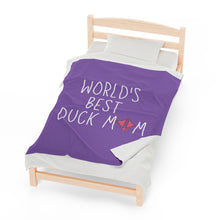 Load image into Gallery viewer, World's Best Duck Mom Blanket