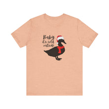 Load image into Gallery viewer, Duck Santa Hat Tee for Duck Lovers and Farm Enthusiasts