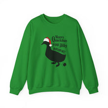 Load image into Gallery viewer, Merry Quackmas You Filthy Animal Christmas Duck Sweatshirt