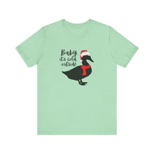 Load image into Gallery viewer, Duck Santa Hat Tee for Duck Lovers and Farm Enthusiasts