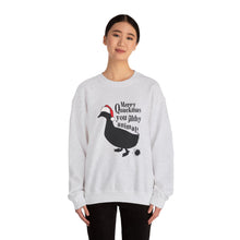Load image into Gallery viewer, Merry Quackmas You Filthy Animal Christmas Duck Sweatshirt