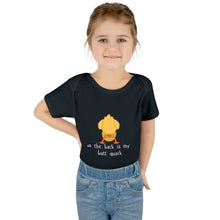 Load image into Gallery viewer, Baby Bodysuit - Funny Duckling 'On the Back is My Butt Quack'
