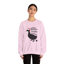 Load image into Gallery viewer, Merry Quackmas You Filthy Animal Christmas Duck Sweatshirt