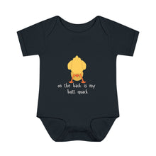 Load image into Gallery viewer, Baby Bodysuit - Funny Duckling 'On the Back is My Butt Quack'