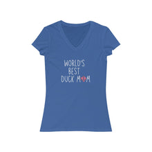 Load image into Gallery viewer, World's Best Duck Mom V-Neck Tee