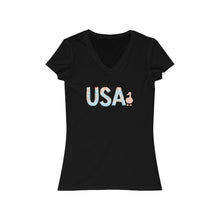 Load image into Gallery viewer, Tie-dye U.S.A. V-Neck Tee