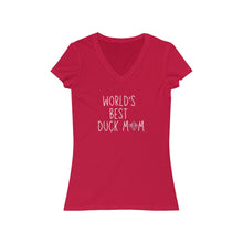 Load image into Gallery viewer, World's Best Duck Mom V-Neck Tee