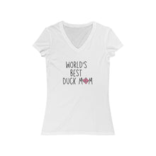 Load image into Gallery viewer, World's Best Duck Mom V-Neck Tee