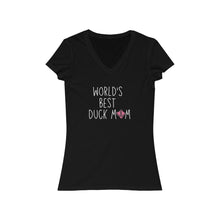 Load image into Gallery viewer, World's Best Duck Mom V-Neck Tee