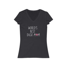 Load image into Gallery viewer, World's Best Duck Mom V-Neck Tee