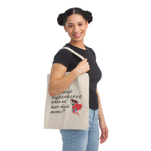 Load image into Gallery viewer, Superhero Mom Canvas Tote Bag