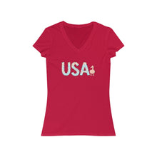 Load image into Gallery viewer, Tie-dye U.S.A. V-Neck Tee