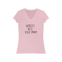 Load image into Gallery viewer, World's Best Duck Mom V-Neck Tee