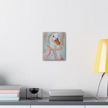 Load image into Gallery viewer, Canvas Print - Lady Duck with Pink Bow
