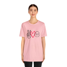 Load image into Gallery viewer, Peace Love Duck Unisex Short Sleeve Tee
