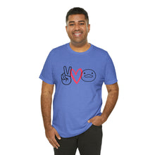 Load image into Gallery viewer, Peace Love Duck Unisex Short Sleeve Tee
