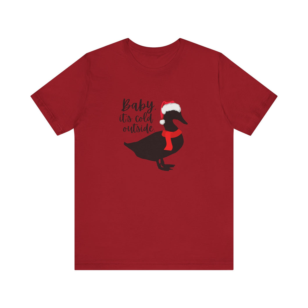 Duck Santa Hat Tee for Duck Lovers and Farm Enthusiasts
