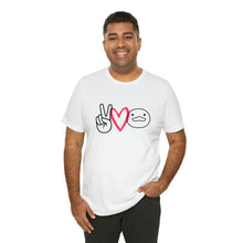 Load image into Gallery viewer, Peace Love Duck Unisex Short Sleeve Tee
