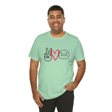 Load image into Gallery viewer, Peace Love Duck Unisex Short Sleeve Tee
