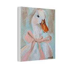 Load image into Gallery viewer, Canvas Print - Lady Duck with Pink Bow
