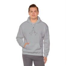 Load image into Gallery viewer, Hoodie - Ducks Kissing Under Mistletoe Holiday Sweatshirt
