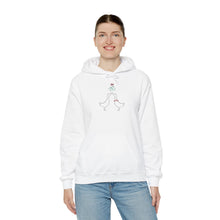 Load image into Gallery viewer, Hoodie - Ducks Kissing Under Mistletoe Holiday Sweatshirt
