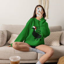 Load image into Gallery viewer, Merry Quackmas You Filthy Animal Christmas Duck Sweatshirt
