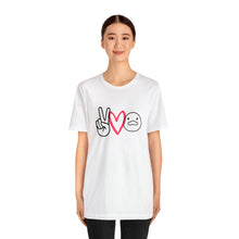 Load image into Gallery viewer, Peace Love Duck Unisex Short Sleeve Tee
