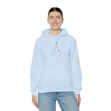 Load image into Gallery viewer, Hoodie - Ducks Kissing Under Mistletoe Holiday Sweatshirt
