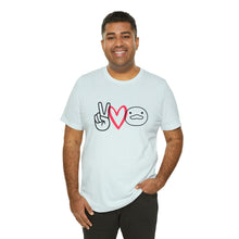 Load image into Gallery viewer, Peace Love Duck Unisex Short Sleeve Tee
