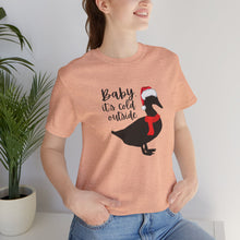 Load image into Gallery viewer, Duck Santa Hat Tee for Duck Lovers and Farm Enthusiasts

