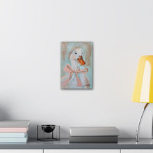 Load image into Gallery viewer, Canvas Print - Lady Duck with Pink Bow
