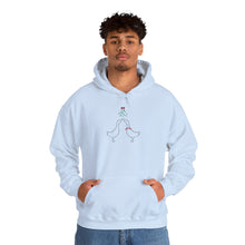 Load image into Gallery viewer, Hoodie - Ducks Kissing Under Mistletoe Holiday Sweatshirt
