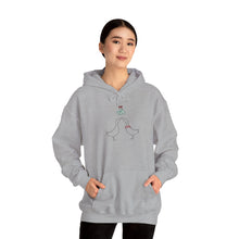 Load image into Gallery viewer, Hoodie - Ducks Kissing Under Mistletoe Holiday Sweatshirt
