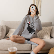 Load image into Gallery viewer, Merry Quackmas You Filthy Animal Christmas Duck Sweatshirt
