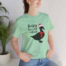 Load image into Gallery viewer, Duck Santa Hat Tee for Duck Lovers and Farm Enthusiasts
