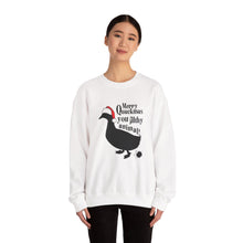 Load image into Gallery viewer, Merry Quackmas You Filthy Animal Christmas Duck Sweatshirt
