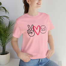 Load image into Gallery viewer, Peace Love Duck Unisex Short Sleeve Tee
