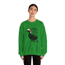 Load image into Gallery viewer, Merry Quackmas You Filthy Animal Christmas Duck Sweatshirt
