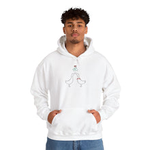 Load image into Gallery viewer, Hoodie - Ducks Kissing Under Mistletoe Holiday Sweatshirt
