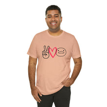 Load image into Gallery viewer, Peace Love Duck Unisex Short Sleeve Tee
