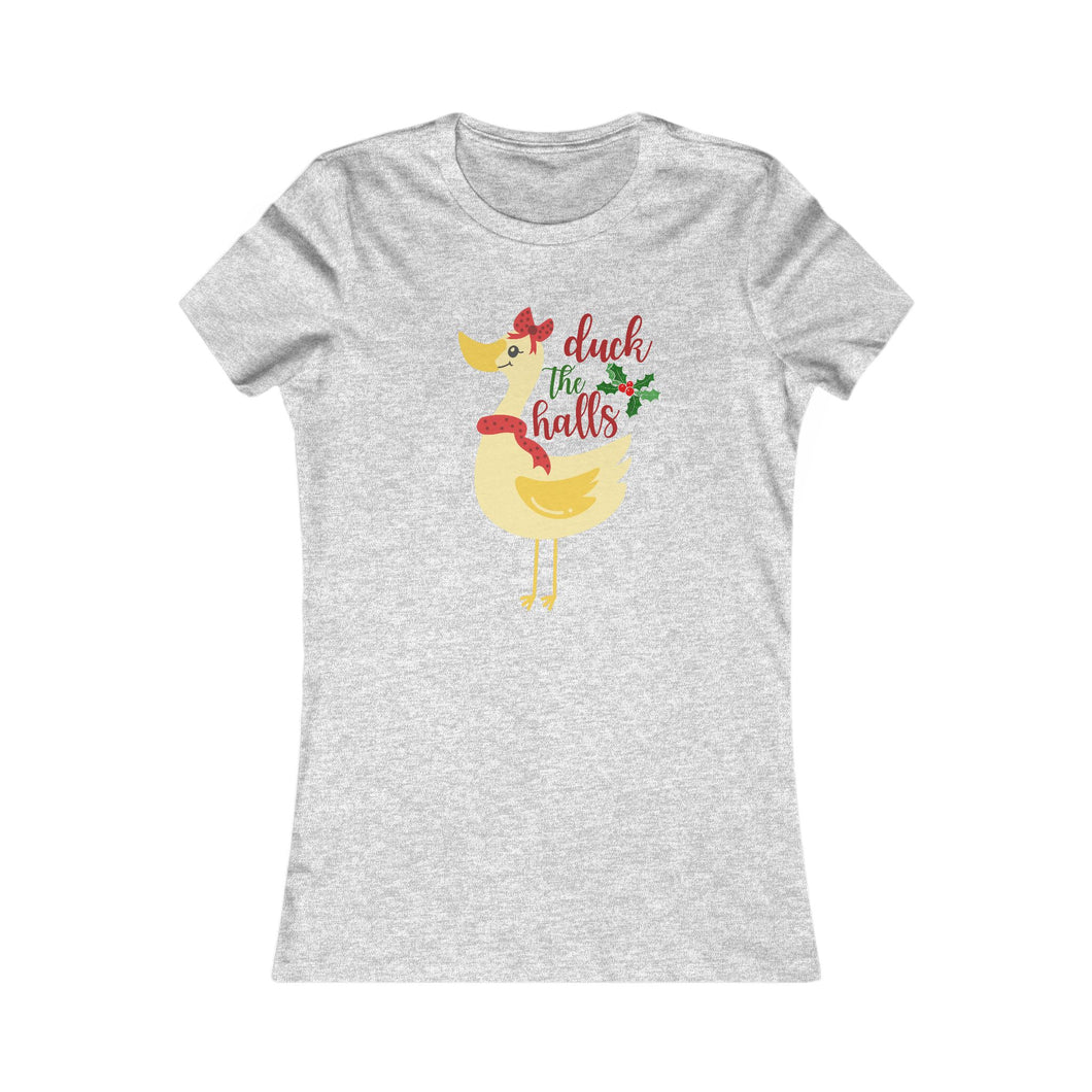 Women's Tee - Christmas Duck 'Duck the Halls'