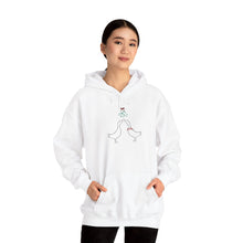 Load image into Gallery viewer, Hoodie - Ducks Kissing Under Mistletoe Holiday Sweatshirt
