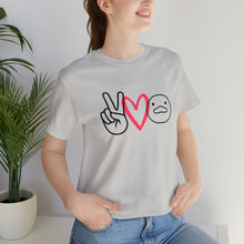 Load image into Gallery viewer, Peace Love Duck Unisex Short Sleeve Tee
