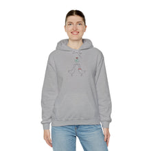 Load image into Gallery viewer, Hoodie - Ducks Kissing Under Mistletoe Holiday Sweatshirt
