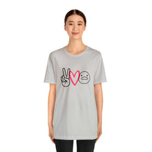 Load image into Gallery viewer, Peace Love Duck Unisex Short Sleeve Tee
