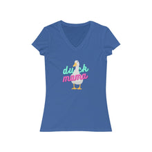 Load image into Gallery viewer, Neon Duck Mama V-Neck Tee
