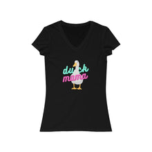 Load image into Gallery viewer, Neon Duck Mama V-Neck Tee
