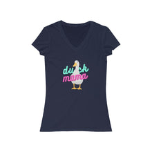 Load image into Gallery viewer, Neon Duck Mama V-Neck Tee
